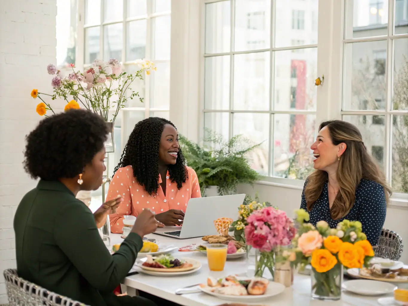 A diverse group of women leaders attending a REFACOF training session on land rights advocacy in Nairobi, Kenya. The image should highlight collaboration and leadership development.